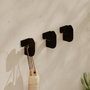 Wallity Luxa Metal Hanger Negro Set de 3